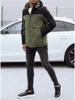 Pánská zimní bunda s odepínací kapucí zelená Dstreet TX4913