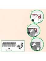 MOSKYTIÉRA NA DVEŘE 2X60X210 ČERNÁ MOSKYTIÉRA NA DVEŘE 2X60X210 ČERNÁ