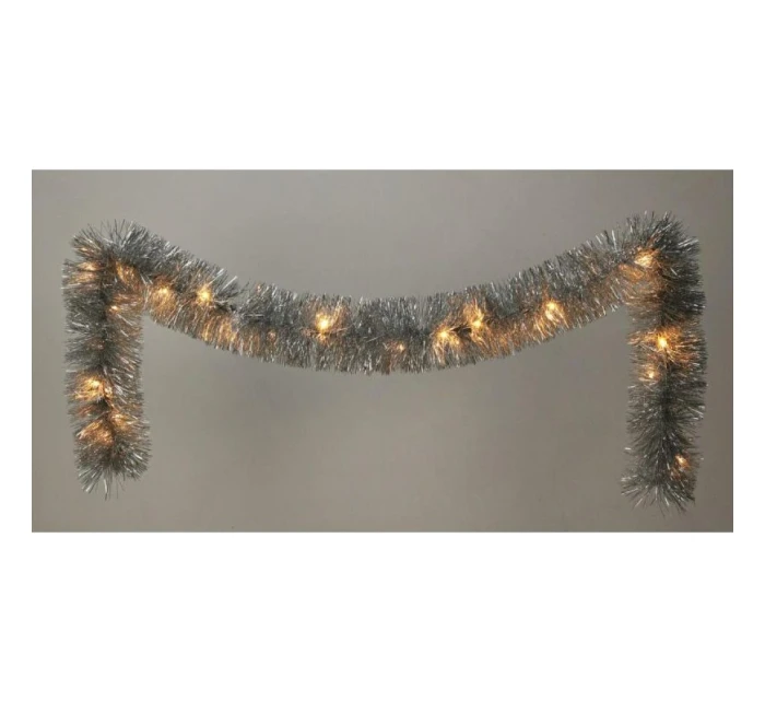 DEKORAČNÍ GIRLANDA 270CM 26LED STŘÍBRNÁ