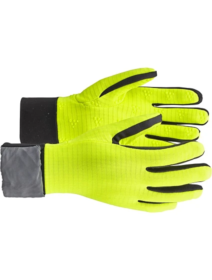 Craft Corporate Essence Hybrid Glove Tréninkové rukavice „2 v 1“ 81.6635 flumino/silver Craft Corporate Essence Hybrid Glove Tréninkové rukavice „2 v 1“ 81.6635 flumino/silver