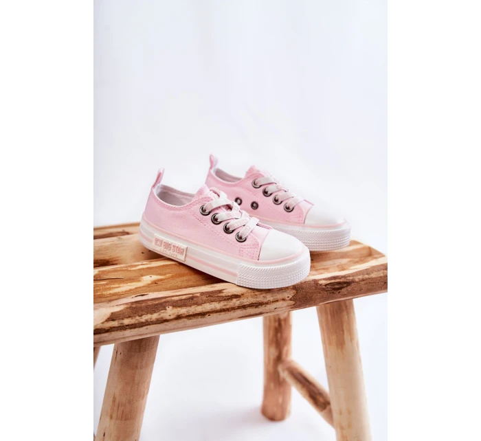 Dětské látkové tenisky BIG STAR model 21594682 Růžová - Big Star Shoes Dětské látkové tenisky BIG STAR model 21594682 Růžová - Big Star Shoes