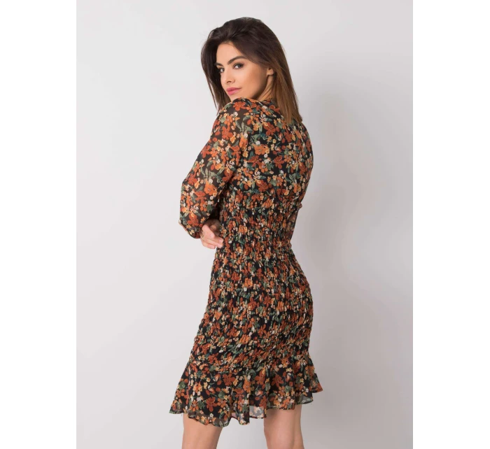 Šaty 328 SK 50024.52 černá a béžová