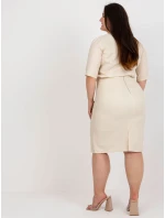 Spódnica LK SD model 18617577 beżowy - FPrice Spódnica LK SD model 18617577 beżowy - FPrice