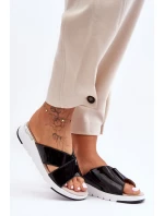 Lakované nízké klínky S.Barski Černé Lakované nízké klínky S.Barski Černé