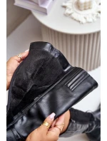 Zateplené kozačky ASA62-112 černé - Jezzi