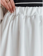 Dámská mini sukně PUFFELLA ecru FashionStreet CY0501 Dámská mini sukně PUFFELLA ecru FashionStreet CY0501