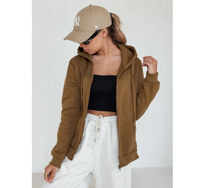 Dámská mikina VICTORIA hnědá BY1392