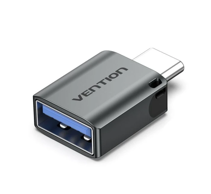 Vention USB-C na USB-A USB 3.0 OTG adaptér šedý z hliníkové slitiny