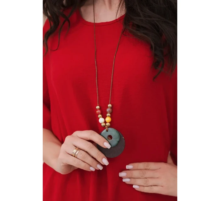 Oversized halenka s přívěskem červený Oversized halenka s přívěskem červený