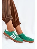 Tenisky Sportovní Obuv Semišová Zelená model 21690659 - VINCEZA Tenisky Sportovní Obuv Semišová Zelená model 21690659 - VINCEZA