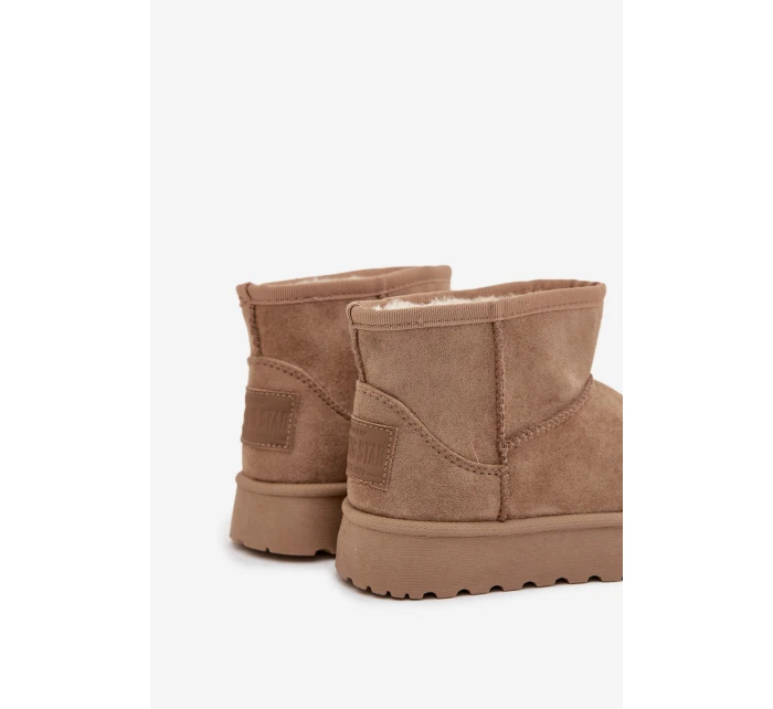 Dětské sněhule s z kožešiny Big Star Béžové model 21708585 - Big Star Shoes Dětské sněhule s z kožešiny Big Star Béžové model 21708585 - Big Star Shoes