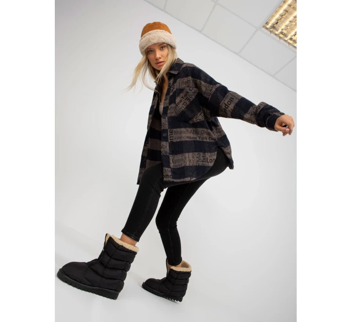 Košile DN KS 3990.95P tmavě modrá