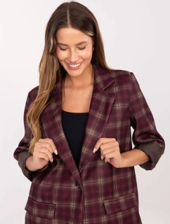 Marynarka IT MA model 21421382 bordowy - FPrice