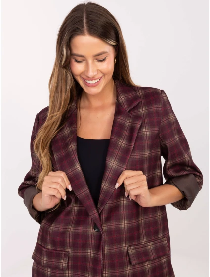 Marynarka IT MA model 21421382 bordowy - FPrice