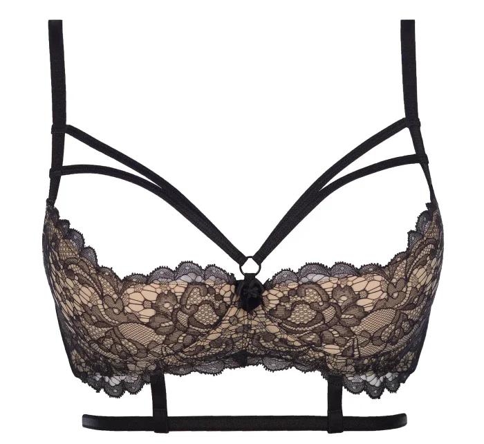 Podprsenka Marshmallow V-7881 černo/béžová - Axami