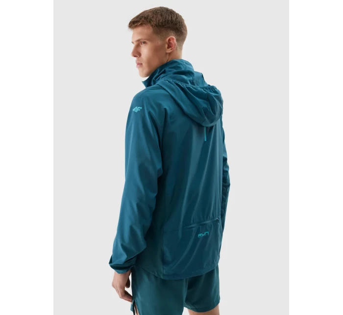 Pánská běžecká bunda Ultralight 4F - mořská zelená Pánská běžecká bunda Ultralight 4F - mořská zelená