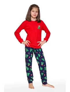 PYŽAMO DÍVKA MLADÁ 592/182 VÁNOČNÍ STROMEK