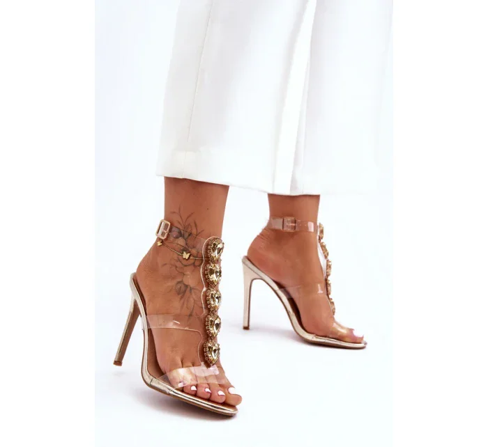 Sandály na podpatku model 183496 Step in style Sandály na podpatku model 183496 Step in style