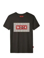 Pánské tričko John Frank JFTCOOL25 WORK HARD