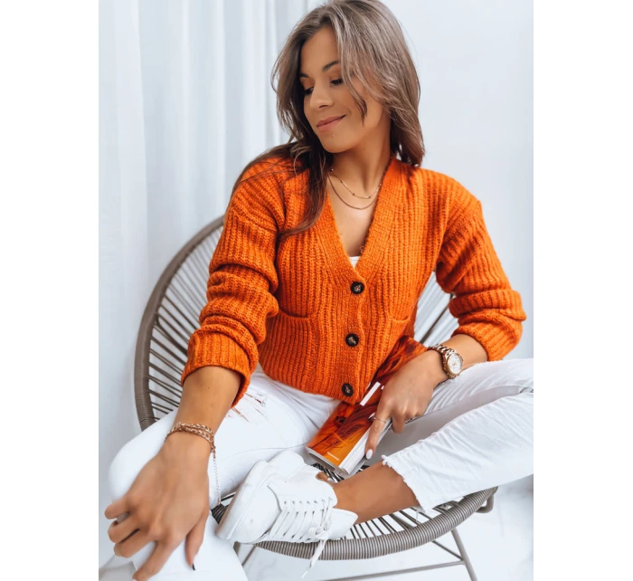 SISTERS dámský svetr oranžový FashionStreet MY1961 SISTERS dámský svetr oranžový FashionStreet MY1961