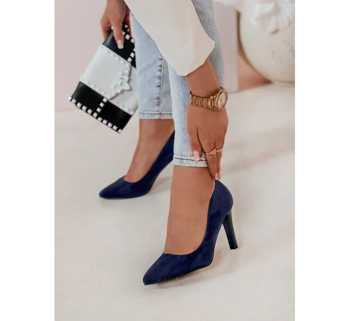 Dámské podpatky LUWINA modré FashionStreet ZY0728