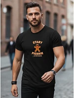 Pánské tričko s potiskem OLD BIRDERS černé FashionStreet NX0108R