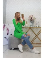 Mikina s kapucí světle zelená