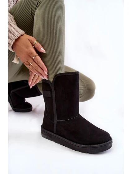 Dámské vysoké boty do sněhu Big Star model 21600022 Černe - Big Star Shoes