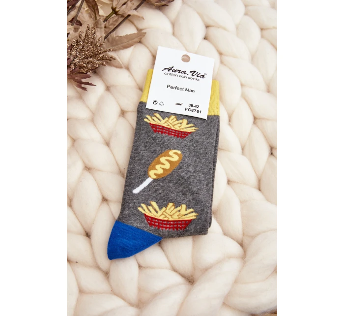 Pánské ponožky Hranolky šedé