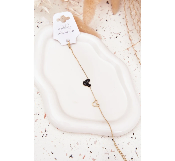 Náramek ze nerezové oceli model 21776871 Mickey Zlato - Boto Náramek ze nerezové oceli model 21776871 Mickey Zlato - Boto