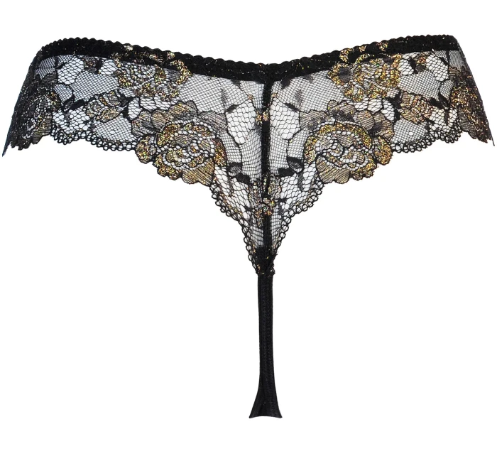 Provázek V-11138 černo-zlatý - Axami