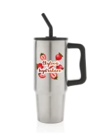 Personalizovaná termoska s barevným víčkem s ovocem a textem