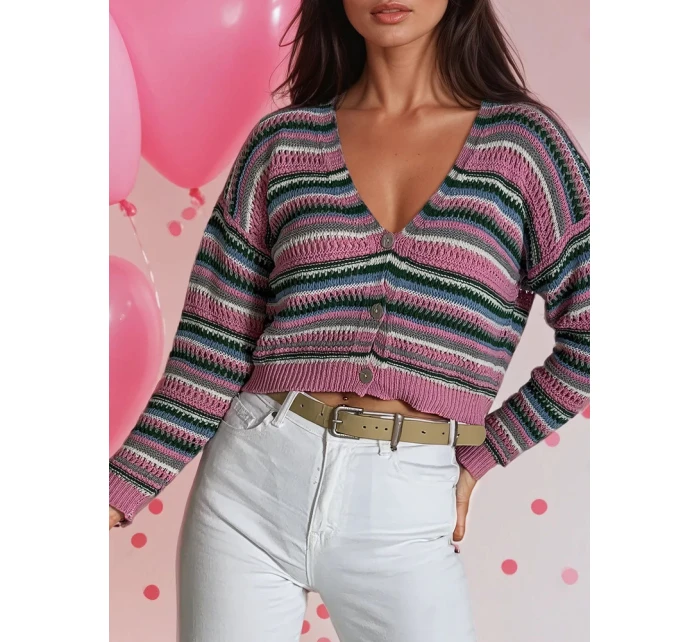 Dámský svetr pink Dstreet model 21964682 - FashionStreet Dámský svetr pink Dstreet model 21964682 - FashionStreet