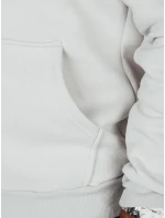 Pánská rozepínací základní mikina s kapucí světle šedá Dstreet model 21985891 - FashionStreet