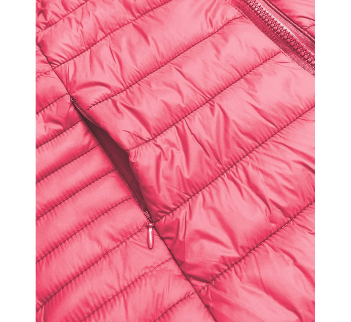 Růžová prošívaná dámská vesta model 15512683 - J.STYLE