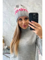 Dámská čepice London model 18752263 šedá - K-Fashion Dámská čepice London model 18752263 šedá - K-Fashion