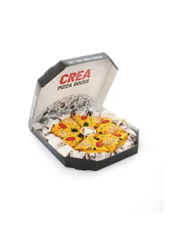 Ponožky s potiskem pizzy – sada 4 pár unisex v originálním balení