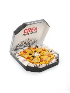 Ponožky s potiskem pizzy – sada 4 pár unisex v originálním balení