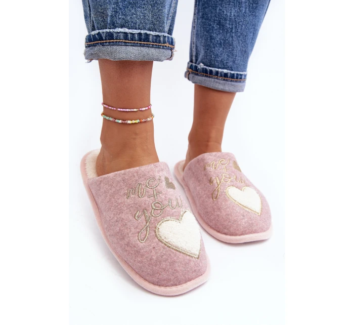 Dámské klasické pantofle s růžovou výstelkou Mabira Dámské klasické pantofle s růžovou výstelkou Mabira