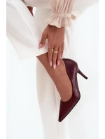 Dámské lodičky z eko kůže bordové Sivana Dámské lodičky z eko kůže bordové Sivana