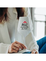 MEZINÁRODNÍ DEN ŽÍZNĚ - bílá nerozbitná sklenice na víno 470 ml MEZINÁRODNÍ DEN ŽÍZNĚ - bílá nerozbitná sklenice na víno 470 ml