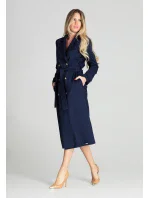 Dámský kabát model 21105518 tmavě modrý - Figl