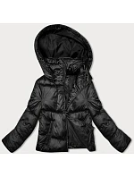 Krátká černá péřová zimní bunda model 21246393 - S'WEST Krátká černá péřová zimní bunda model 21246393 - S'WEST