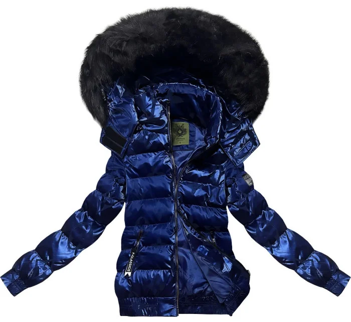 Tmavě modrá krátká zimní bunda model 21248596 - CANADA Mountain