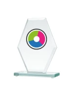Skleněná trofej s barevným potiskem LuxorJet Skleněná trofej s barevným potiskem LuxorJet