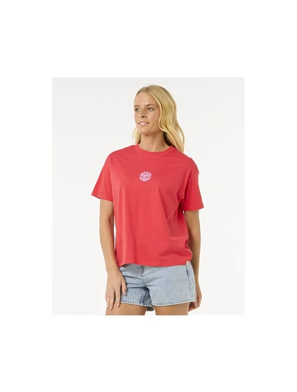 Tričko RIP CURL Icons Of Surf Relaxed Tee, červené