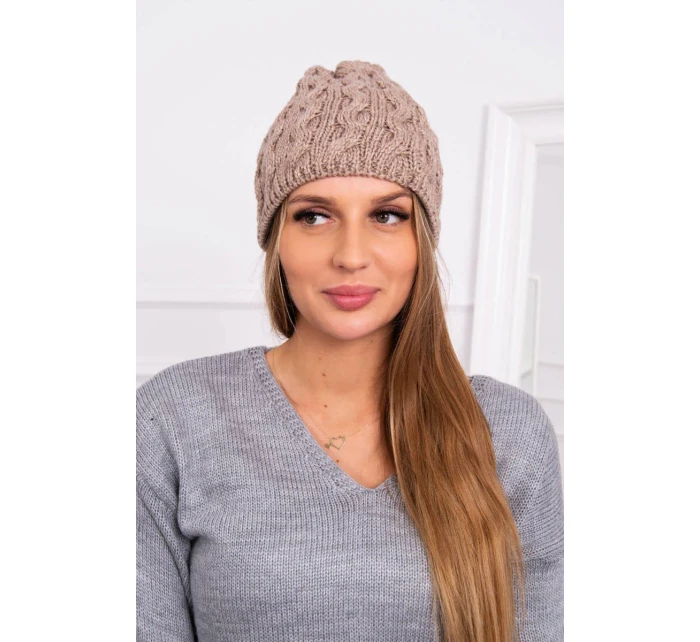 Fleecová čepice Teresa K285 tmavě béžová Fleecová čepice Teresa K285 tmavě béžová