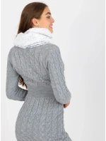 Tunelová šála AT KM model 21370637 bílá a černá - FPrice Tunelová šála AT KM model 21370637 bílá a černá - FPrice