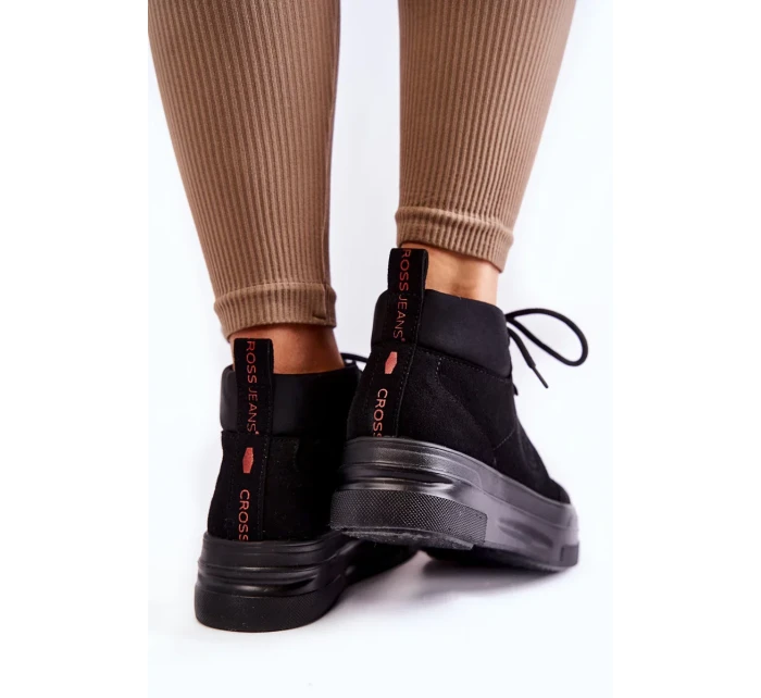 Boty Cross Jeans KK2R4074C Černé Boty Cross Jeans KK2R4074C Černé