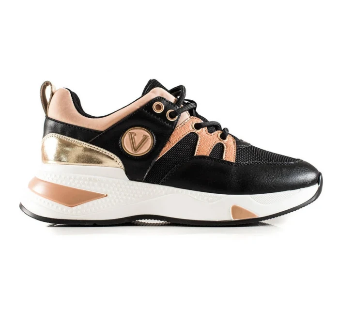 Výborné dámské  tenisky černé bez podpatku